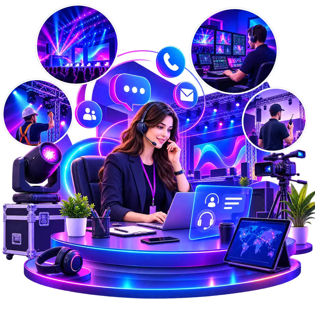 4live events support img Event Production Company Saudi Arabia